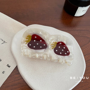 Chrystal Strawberry Hair Claw