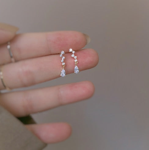 Crystal Meteor Drop Earrings