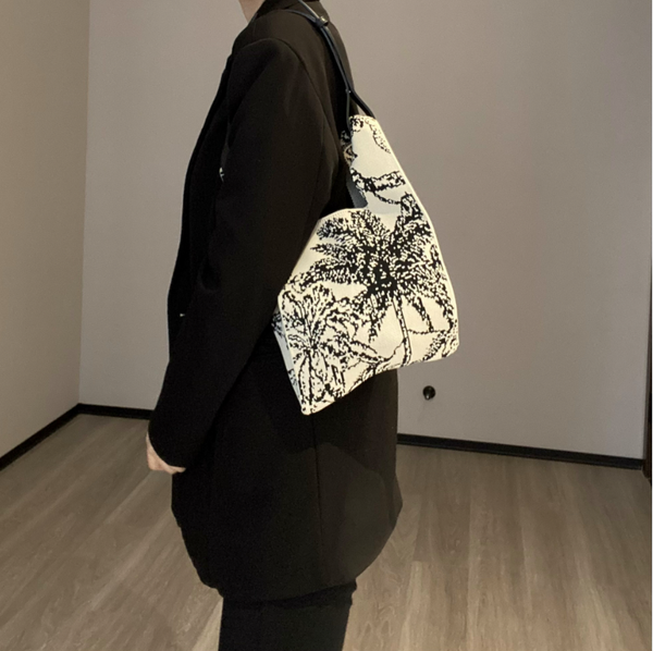 Coconut Tree Small Knit Tote