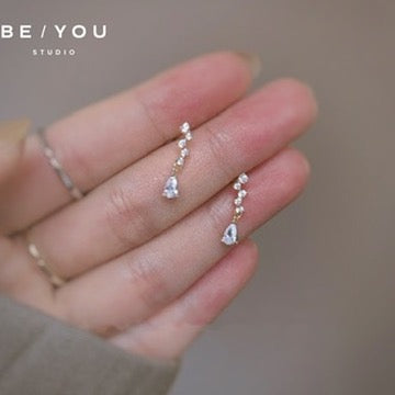 Crystal Meteor Drop Earrings