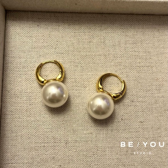 French Vintage Pearl Earrings
