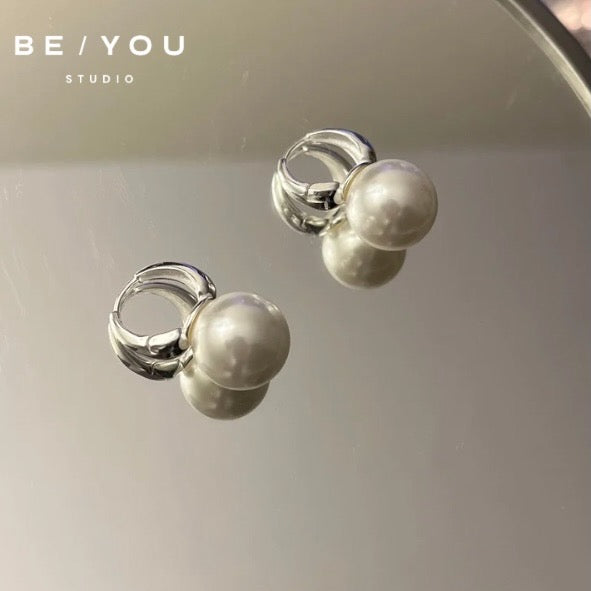 French Vintage Pearl Earrings