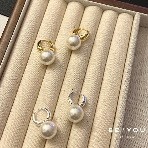 French Vintage Pearl Earrings