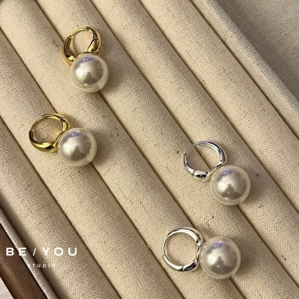 French Vintage Pearl Earrings