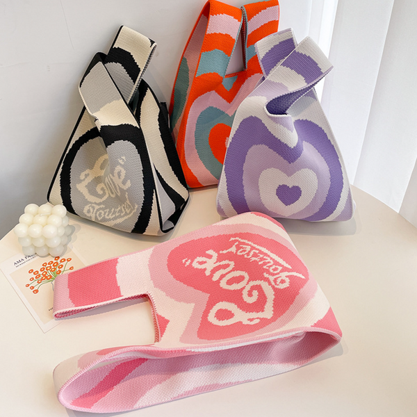 Dual Side Knit Tote