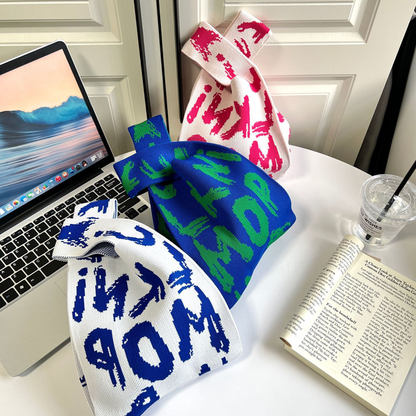 Letters Knit Tote
