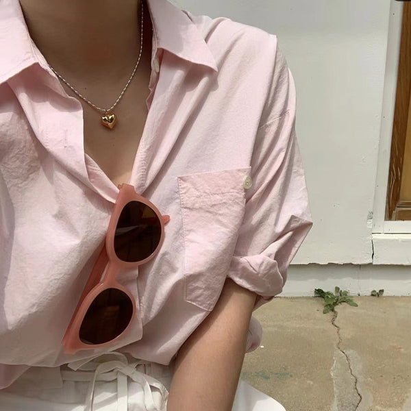 Single Heart Silver Necklace
