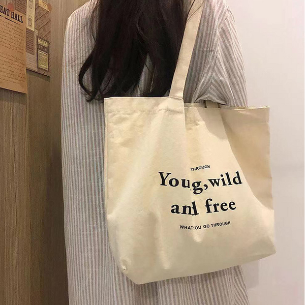 "Young, Wild and Free" Canvas Tote