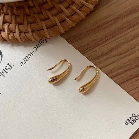 Water Drop Silver Dainty Earrings